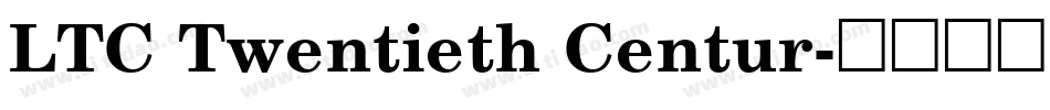 LTC Twentieth Centur字体转换